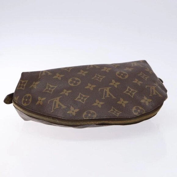 LOUIS VUITTON Monogram Trousse Demi Ronde Cosmetic Pouch M47520 LV Auth BA4901 - Picture 5 of 15